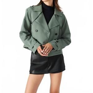 Steve Madden Green Trench Coat